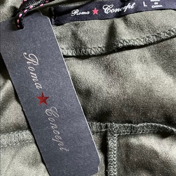 Roma Concepts NWT Faux Suede Fringe Jacket large - Picture 5 of 6